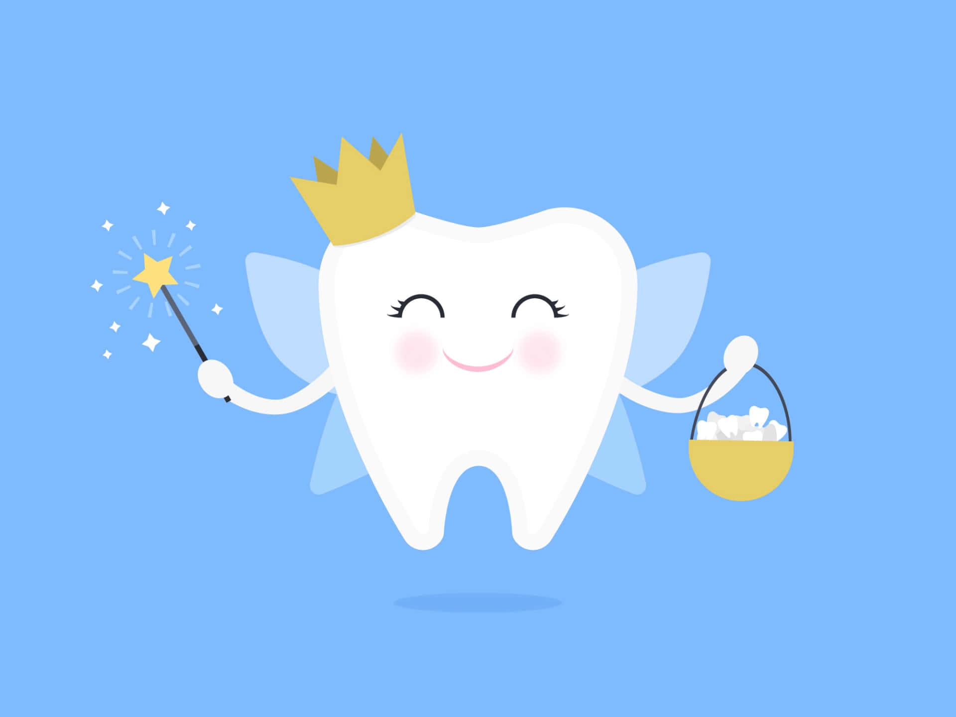 A Tooth With A Crown And A Magic Wand