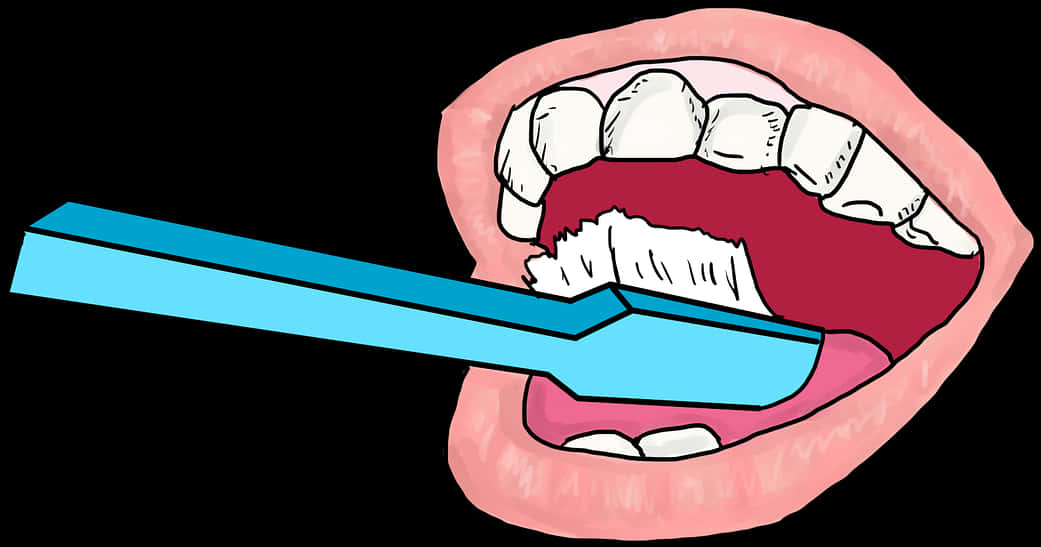Toothbrushing_ Illustration PNG