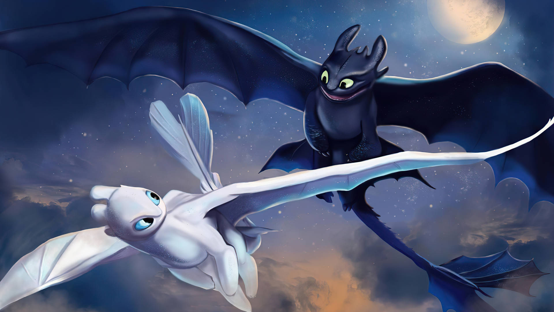 Toothless And Light Fury Best Dragon Background