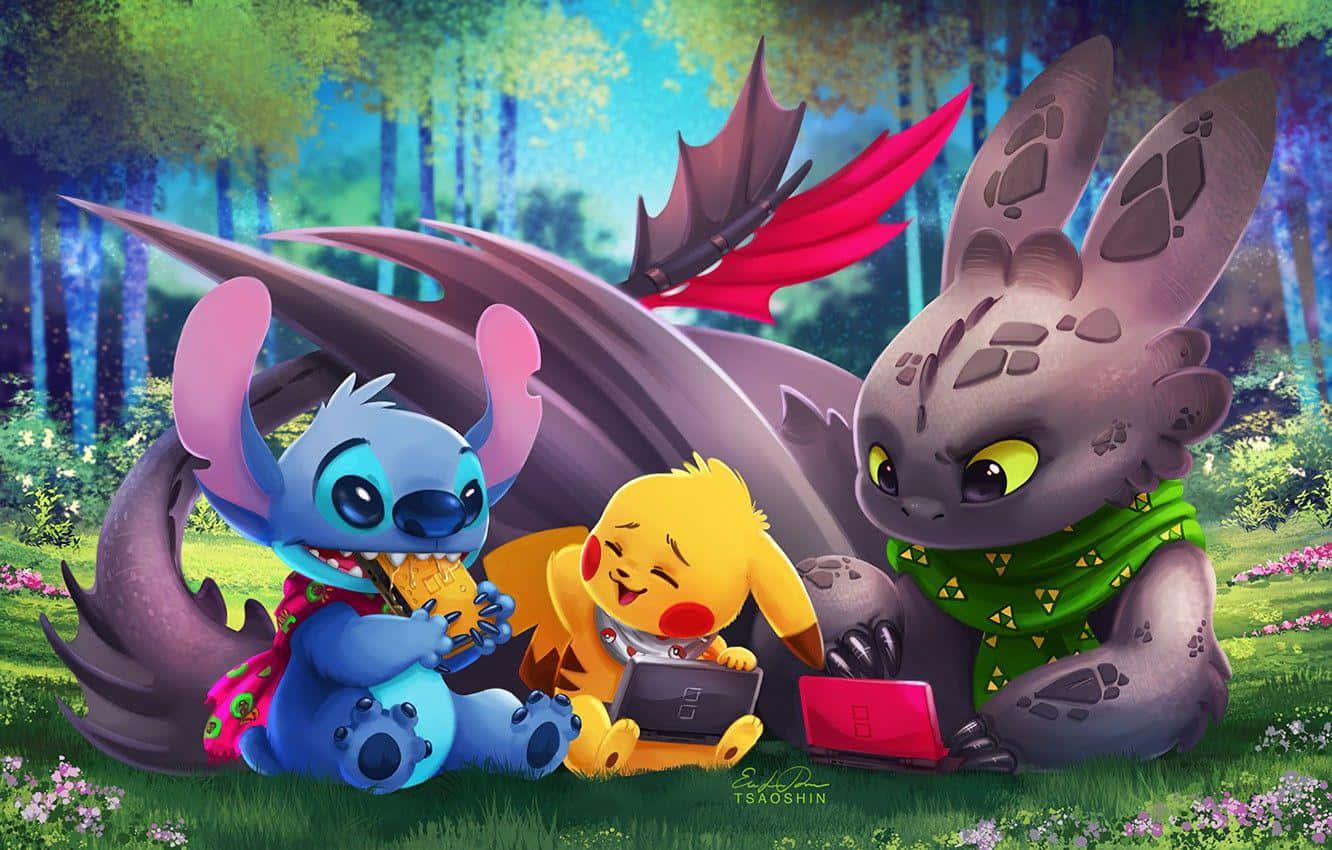 Toothless And Stitch, True Long Lasting Friendship. Wallpaper