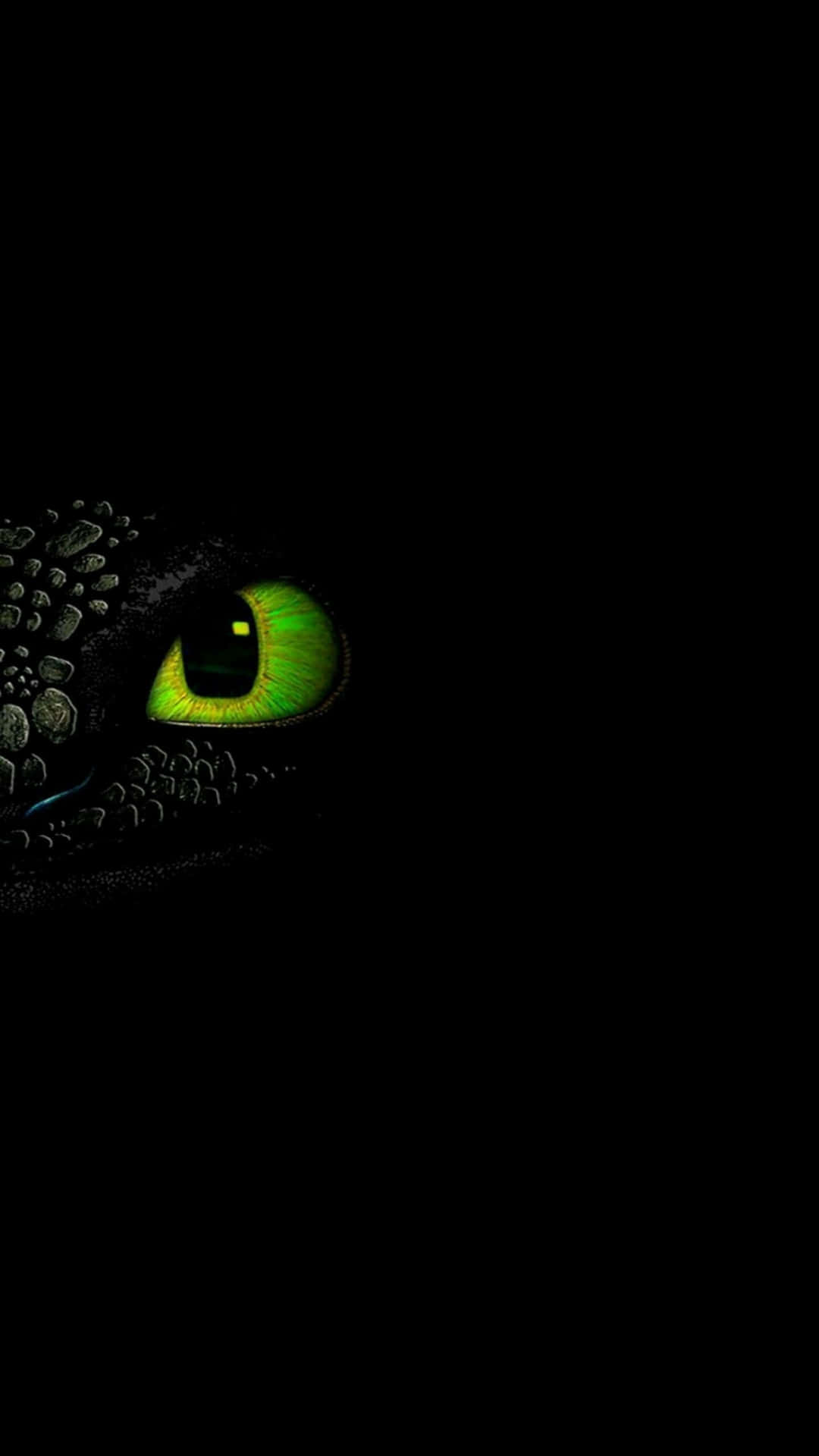 Toothless Dragon Eye Closeup Wallpaper