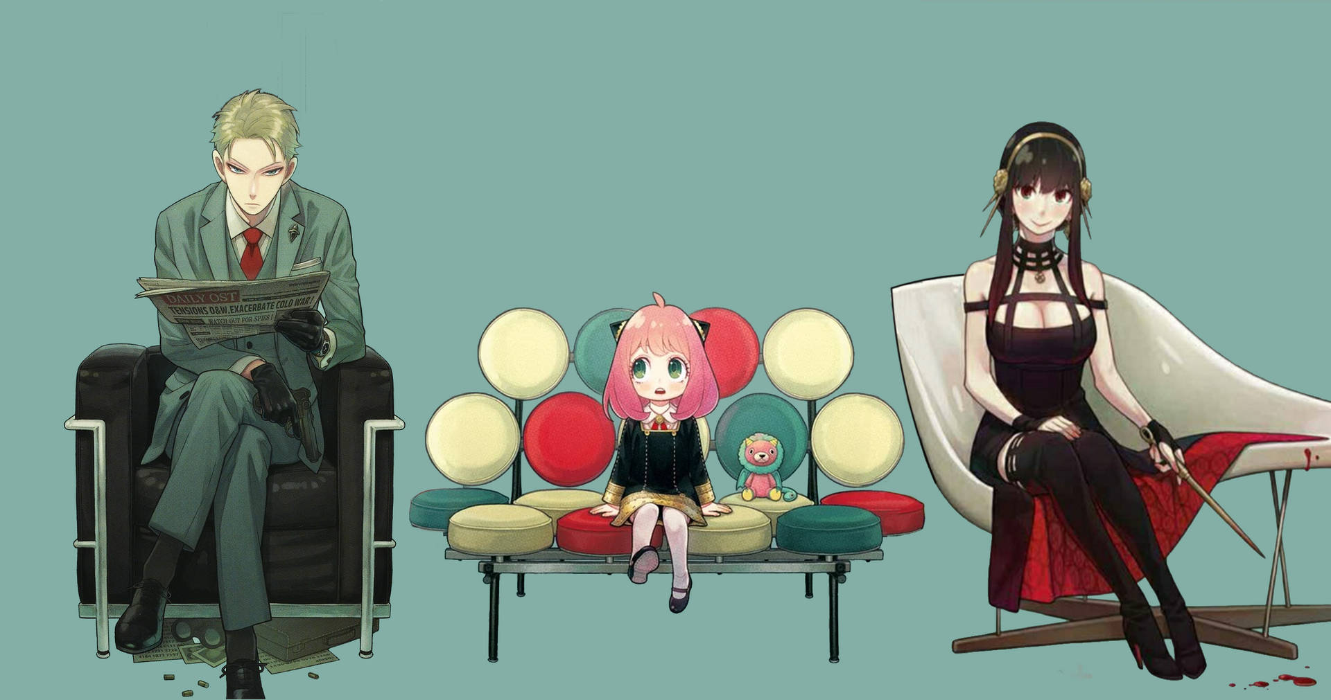 Top Anime Sitting Spy × Family Wallpaper