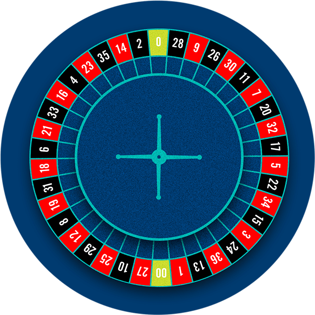 Top Down Viewof Roulette Wheel PNG