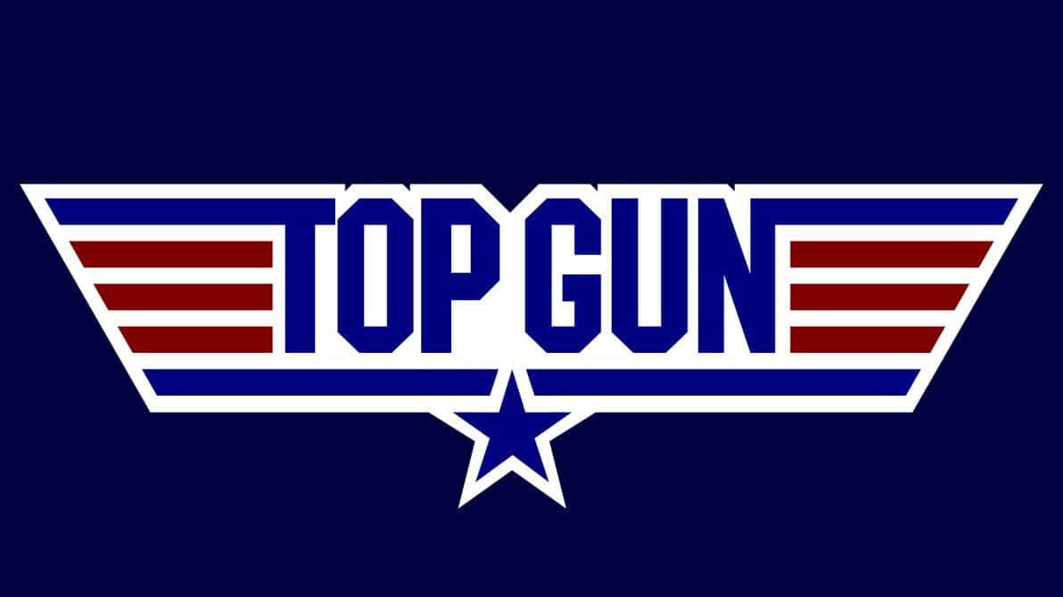 Topgun-filmen Logotyp Poster. Wallpaper