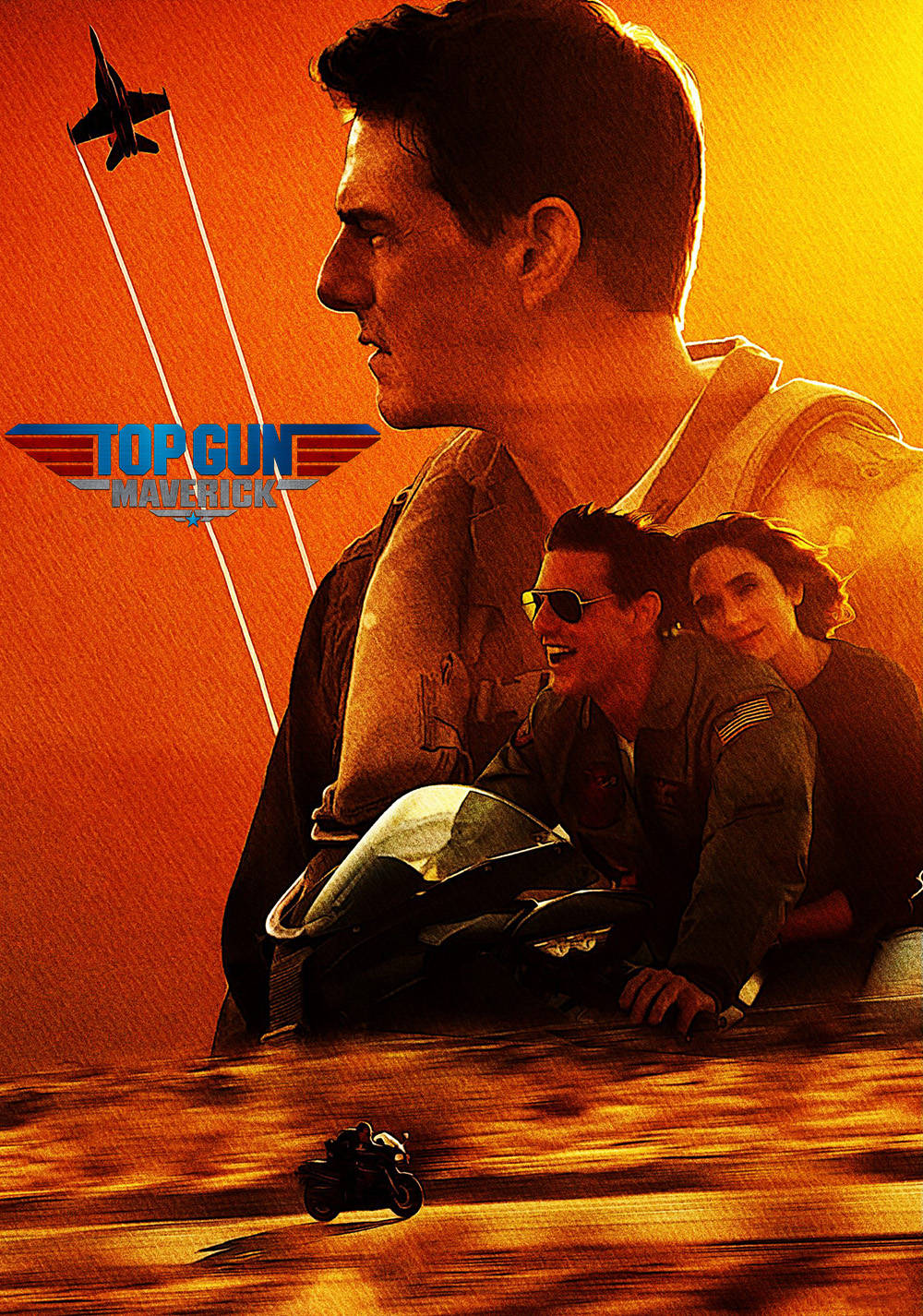 Top Gun: Maverick 2022 Movie Plakat Tapet Wallpaper