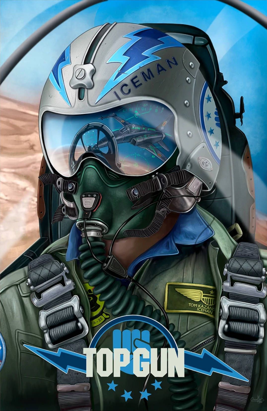 Top Gun Maverick Military Pilot Wallpaper