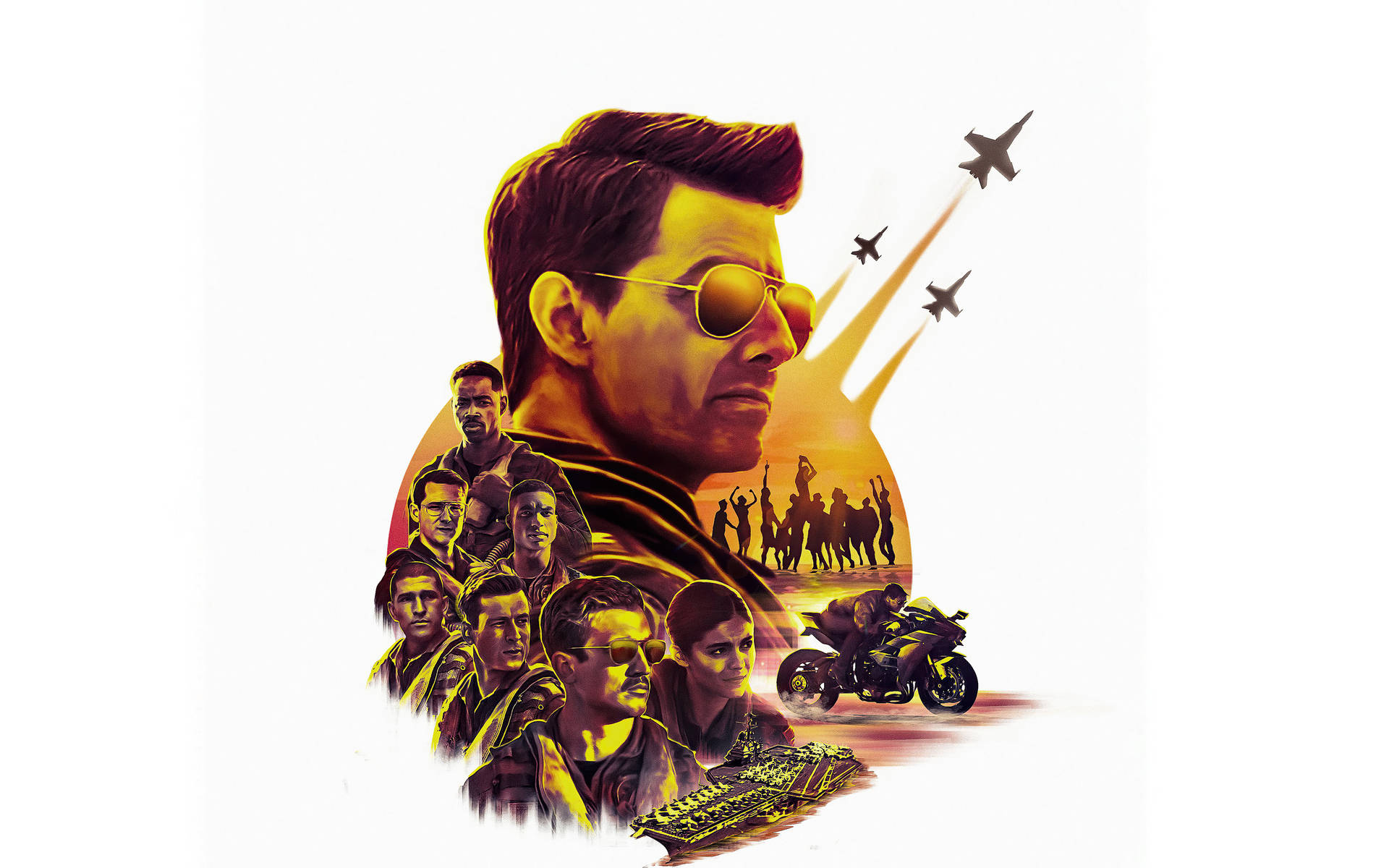 Top Gun: Maverick Vector Art Wallpaper