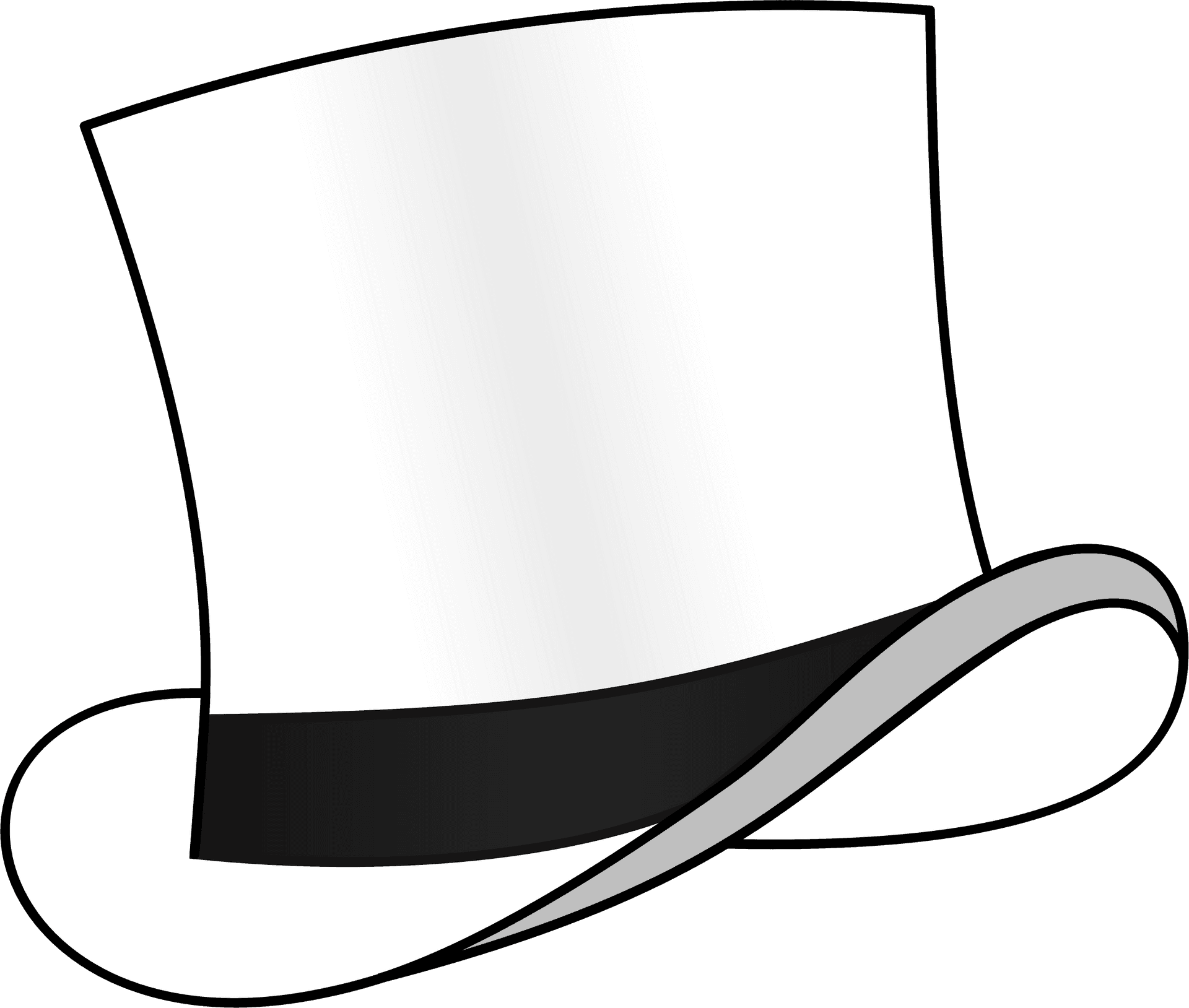 Top Hat Cartoon Graphic PNG