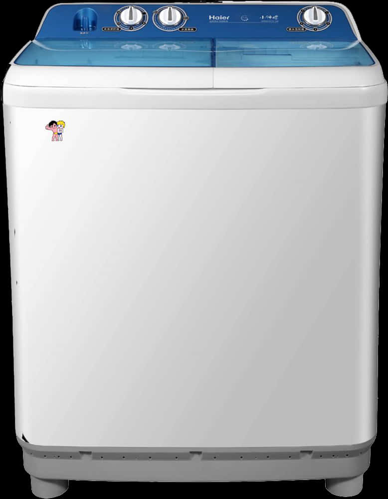 Top Loading Washing Machine Haier Model PNG