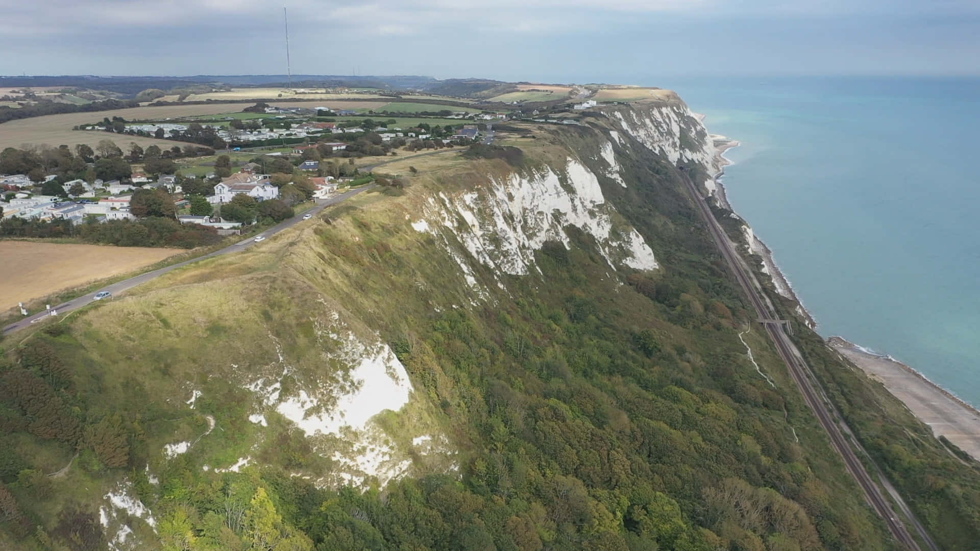 Top Of White Cliffs Of Dover Wallpaper