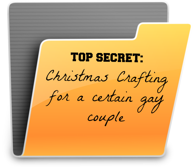 Top Secret Christmas Crafting File Folder PNG