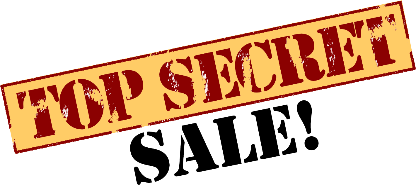 Top Secret Sale Banner PNG