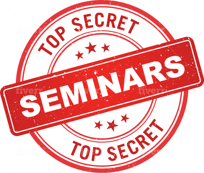 Top Secret Seminars Stamp PNG
