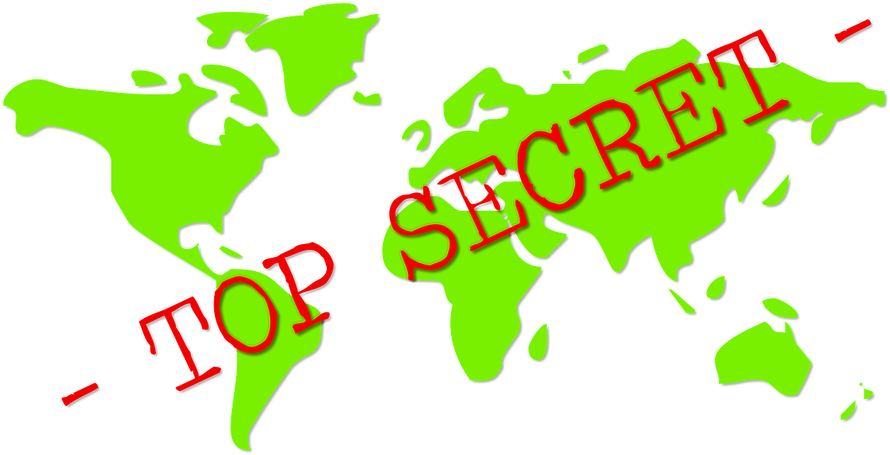 Top Secret World Map PNG