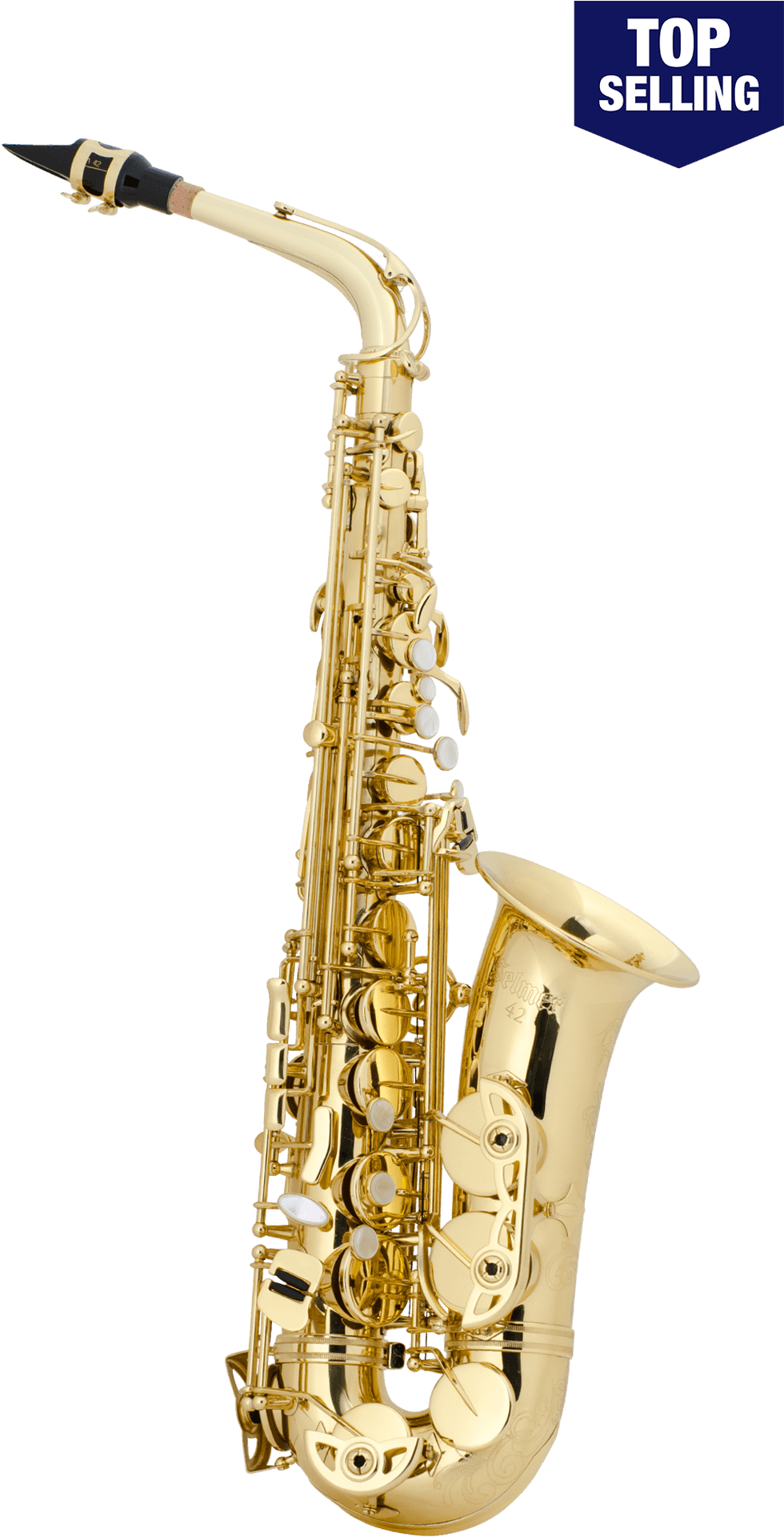 Top Selling Golden Saxophone PNG