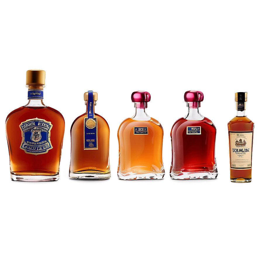 Top Shelf Liquor Bottles Png 06132024 PNG