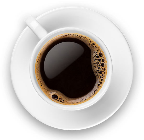 Top View Coffee Cup PNG