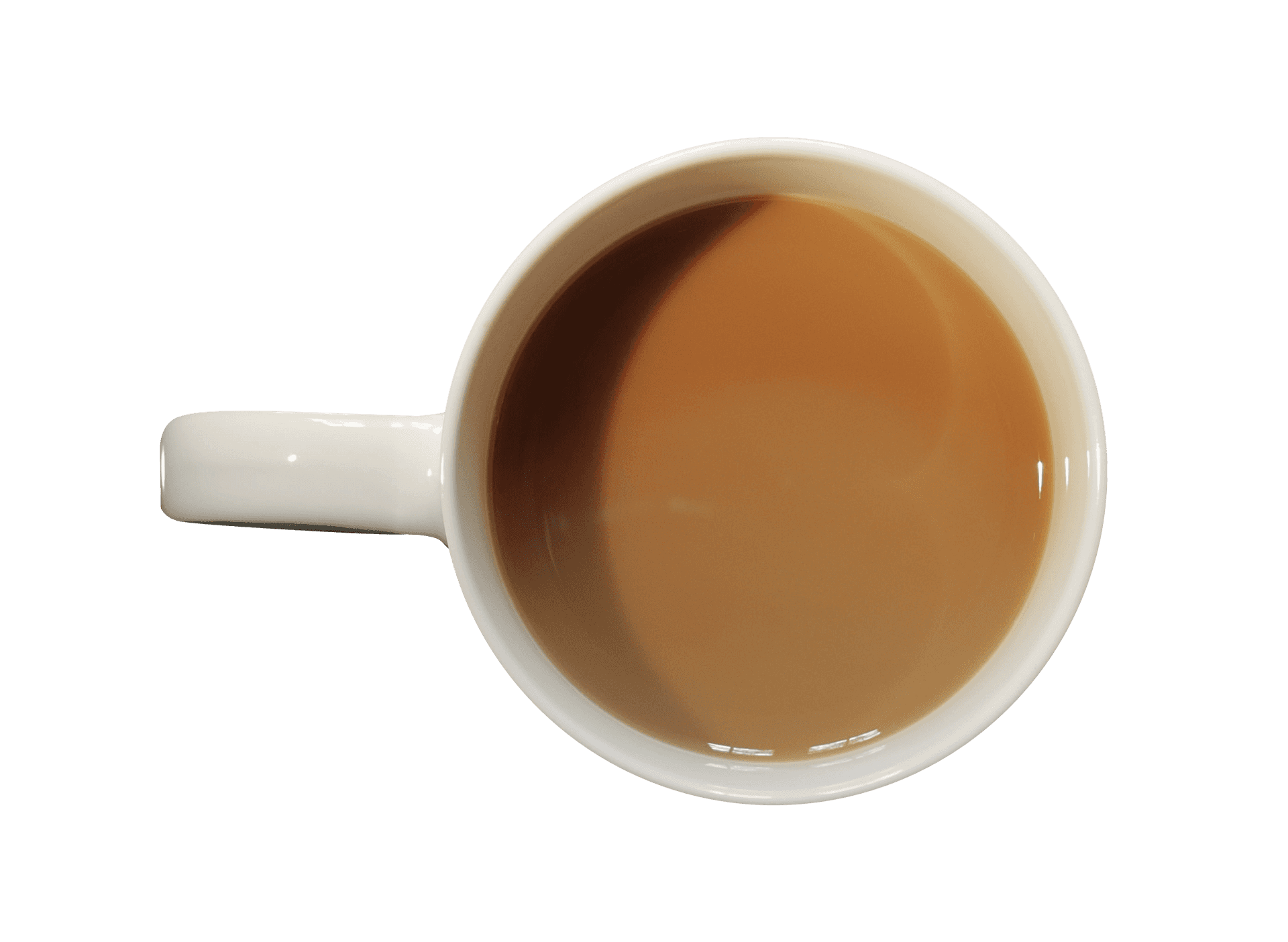 Top View Coffee Cup Full PNG