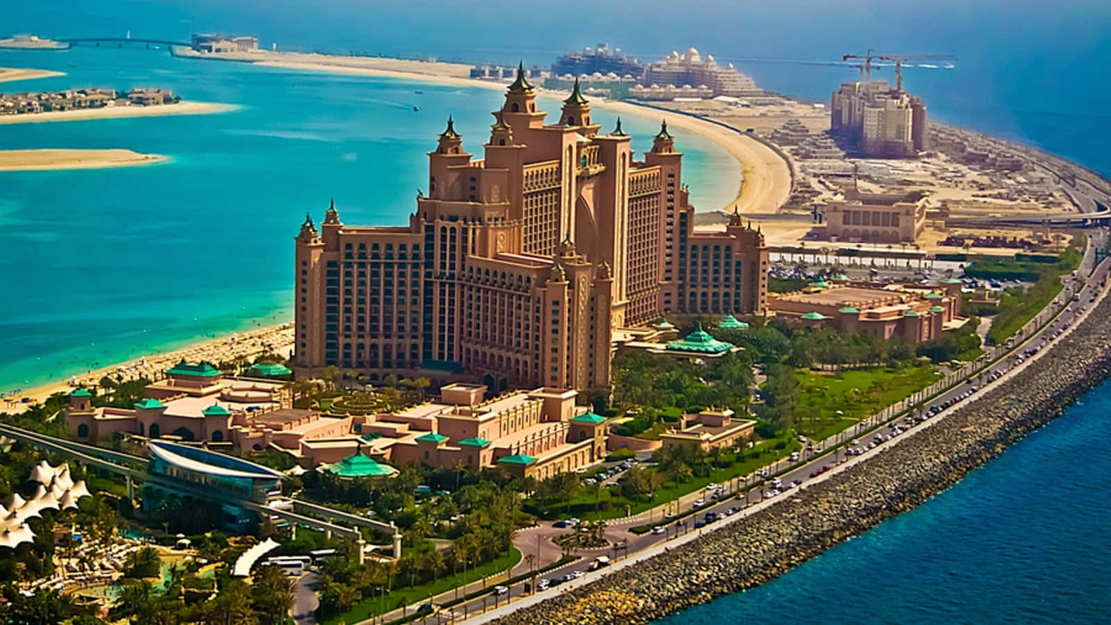 Top View Of Atlantis Resort Wallpaper