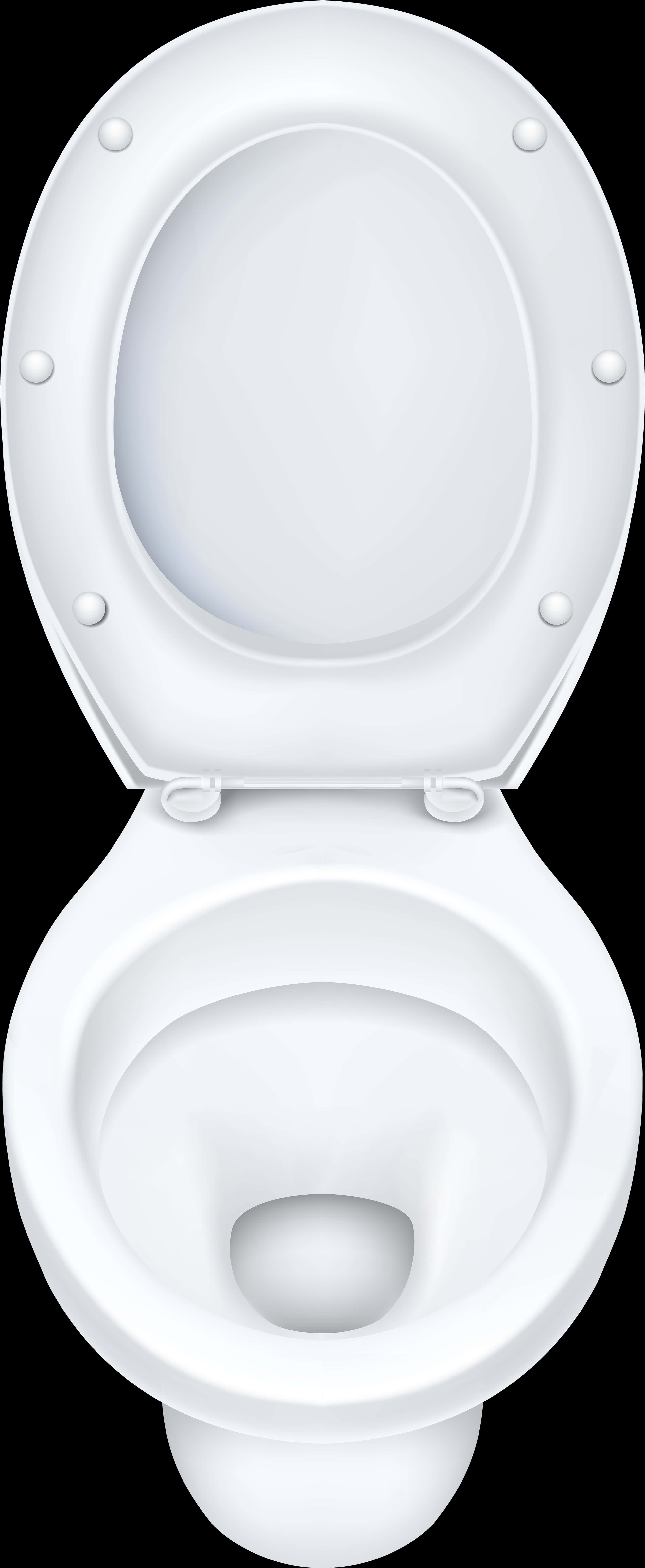 Top View Open Toilet Seat PNG