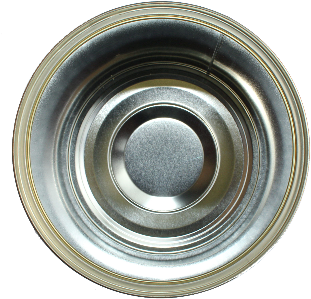 Top View Sealed Tin Can PNG