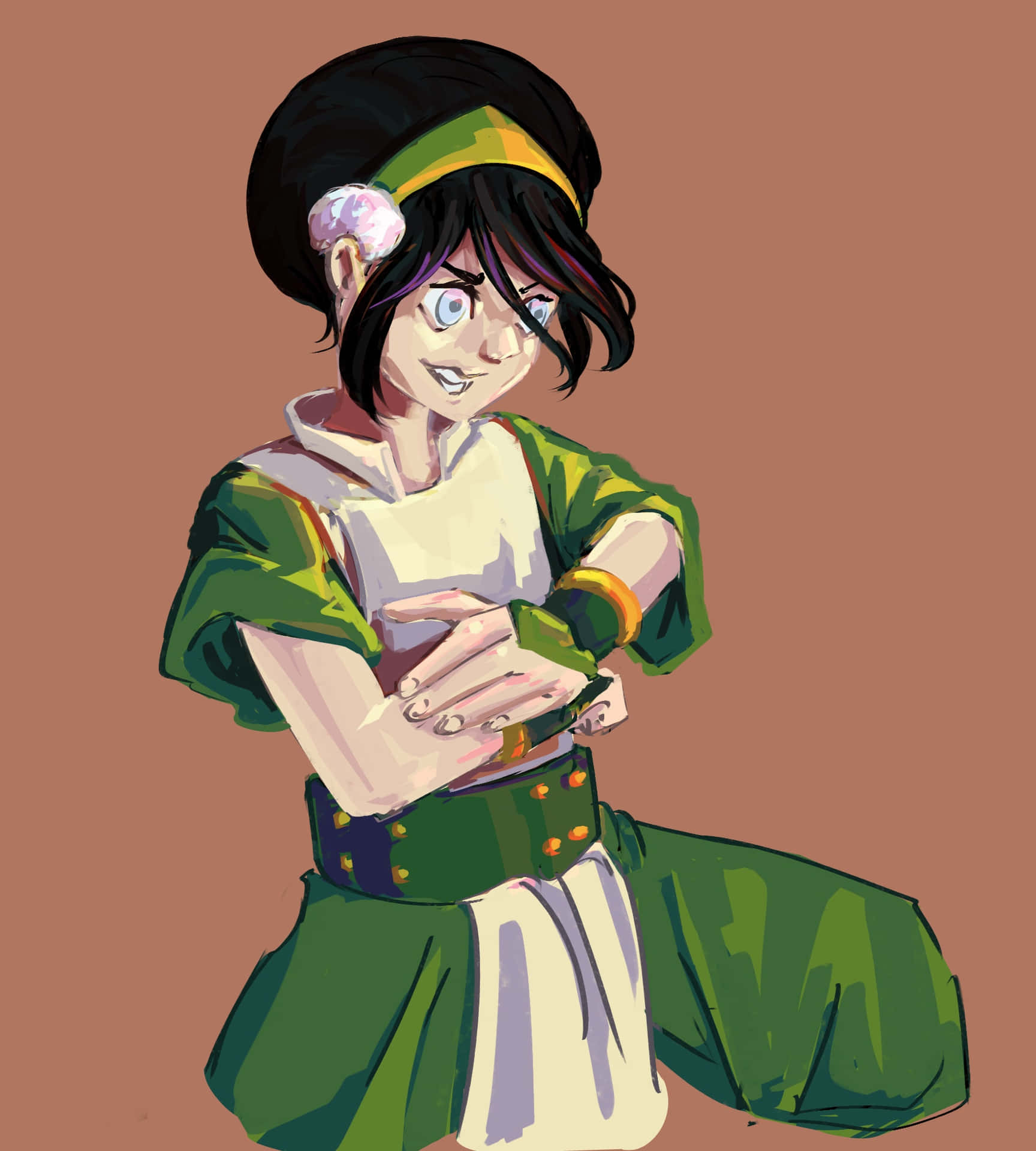 Toph Beifong In Action, Earth Bending Master Wallpaper