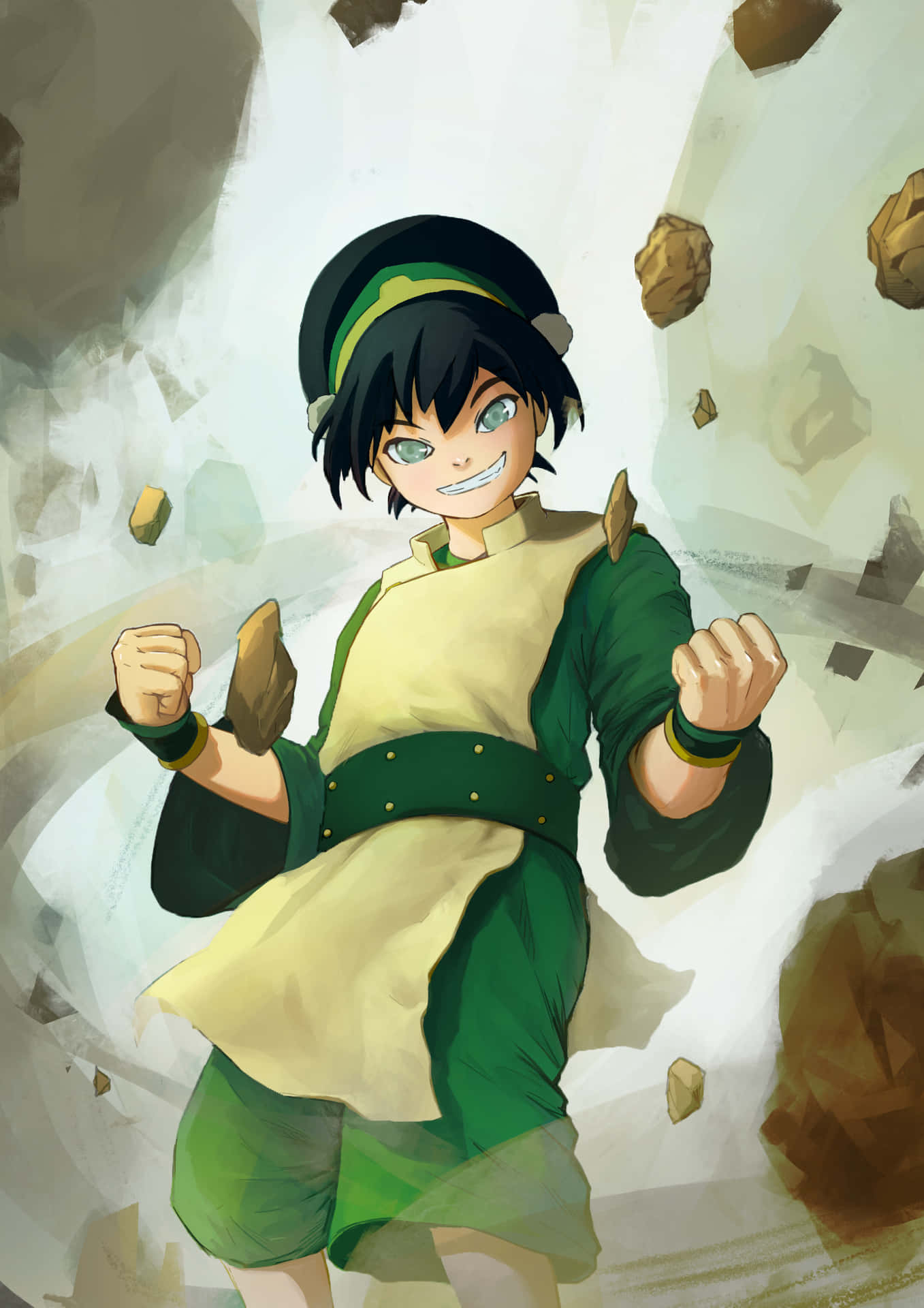 "toph Beifong, The Blind Bandit Of Avatar: The Last Airbender" Wallpaper