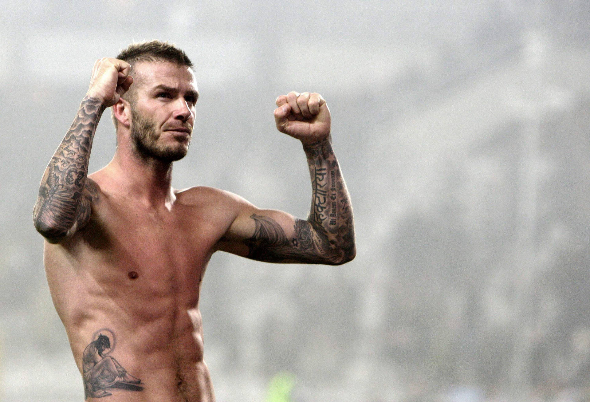 David Beckham Strips Down Wallpaper