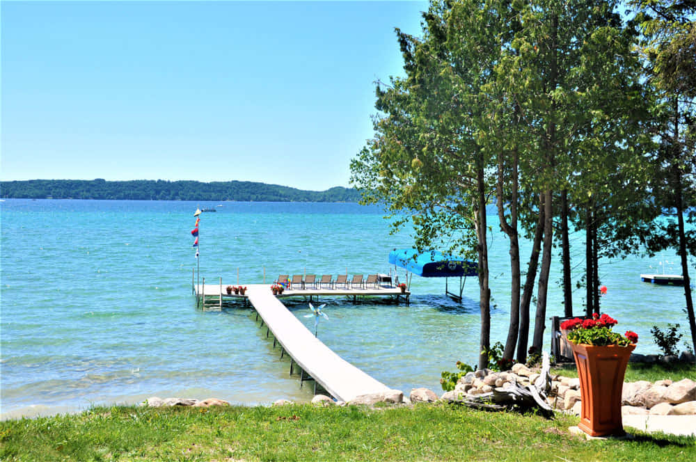 The stunningly beautiful Torch Lake in Michigan