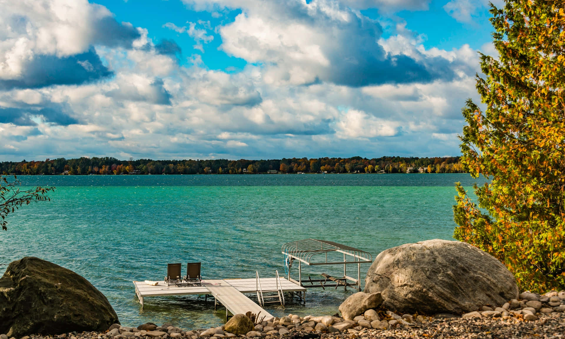 The Shimmering Blue Beauty of Torch Lake