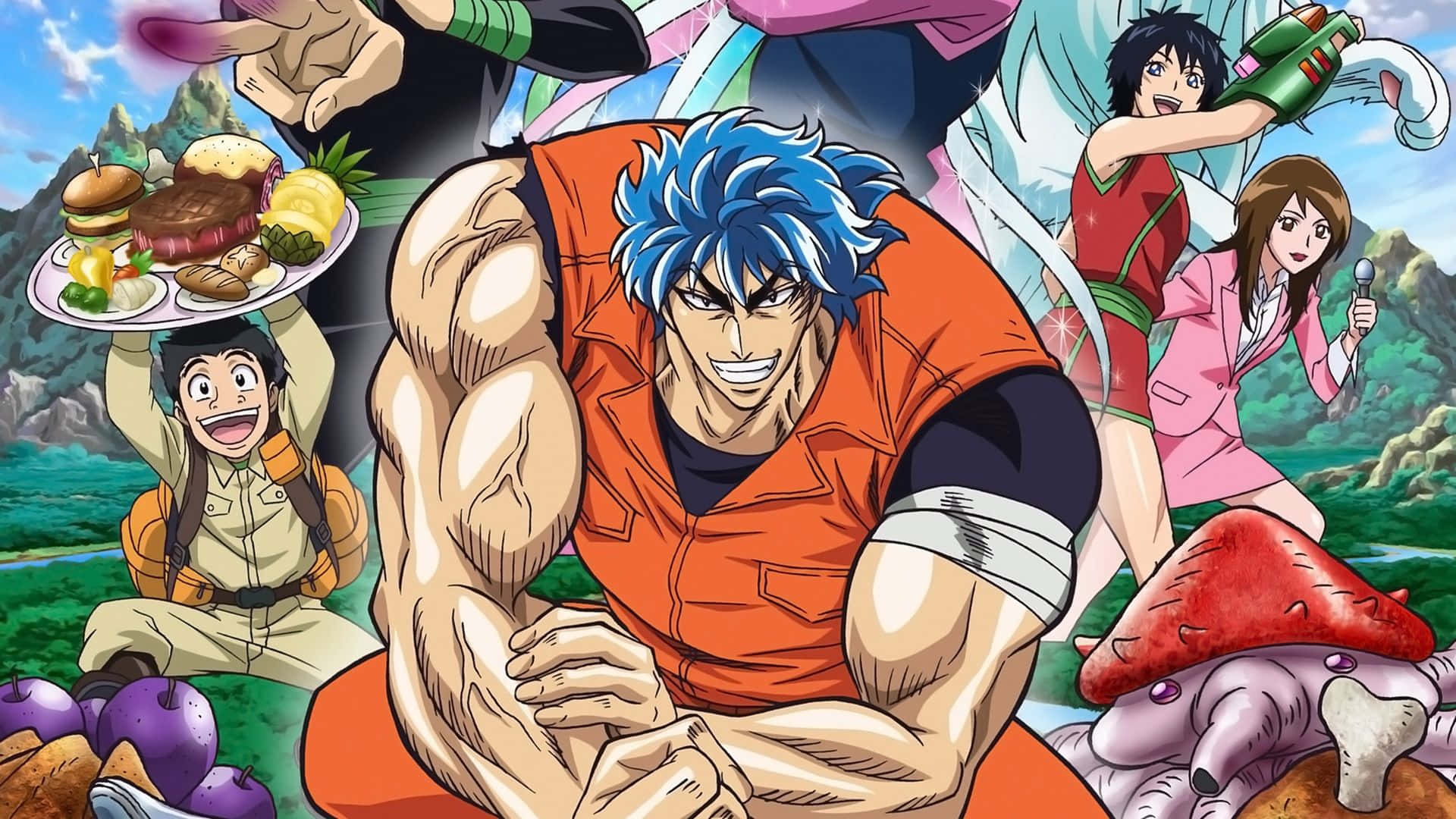Download Share a meal with friends in Toriko Wallpaper