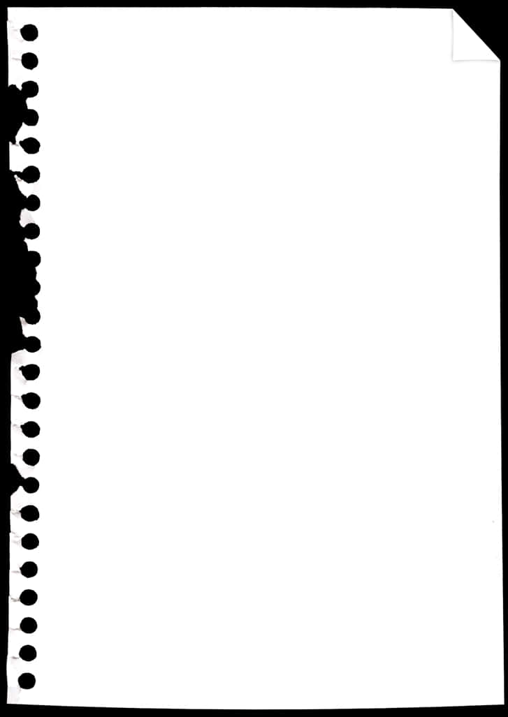 Torn Notebook Paper Edge PNG