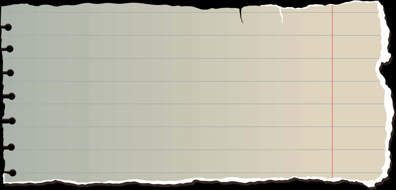 Torn Notebook Paper Texture PNG