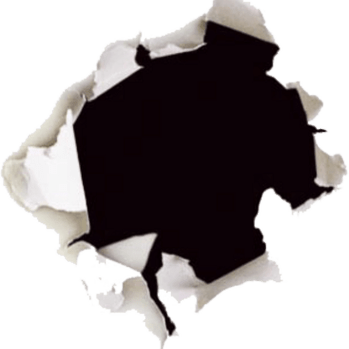 Torn Paper Hole Texture PNG
