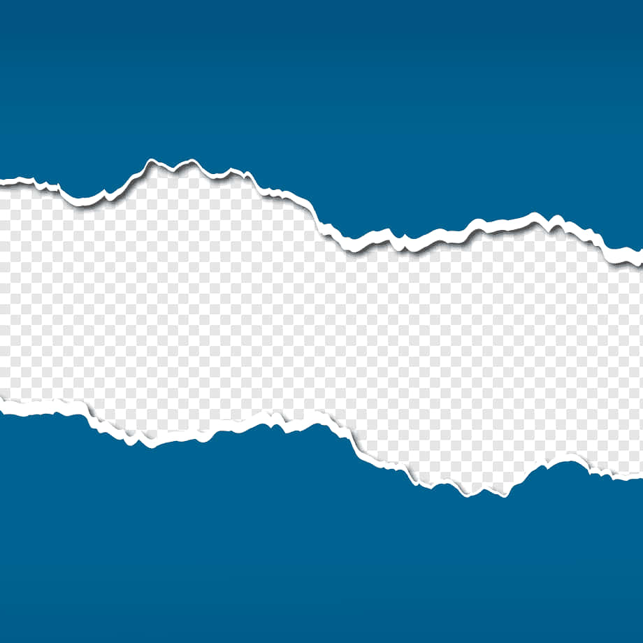 ripped paper blue png