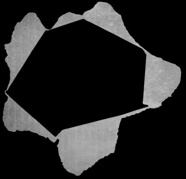 Torn Paper Revealing Black Space PNG