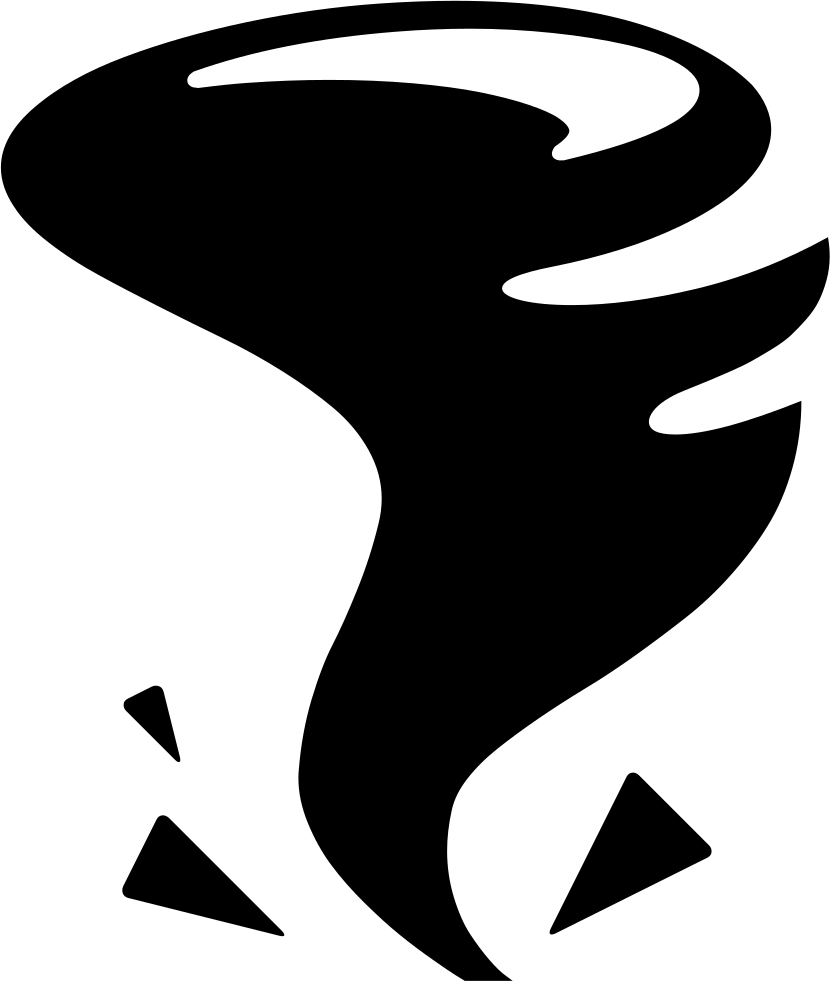 Tornado Icon Silhouette PNG