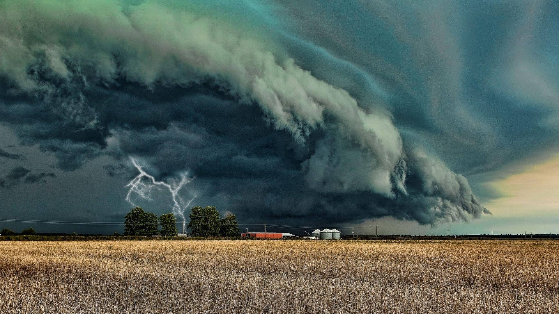 Tornado In Stormy Weather Wallpaper
