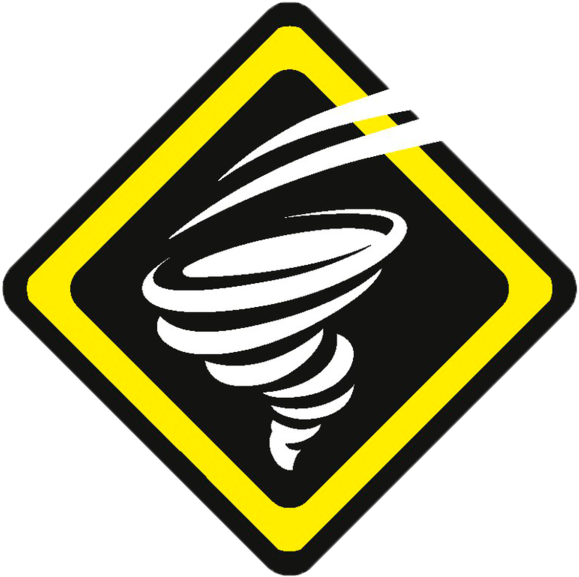 Tornado Warning Sign Graphic PNG