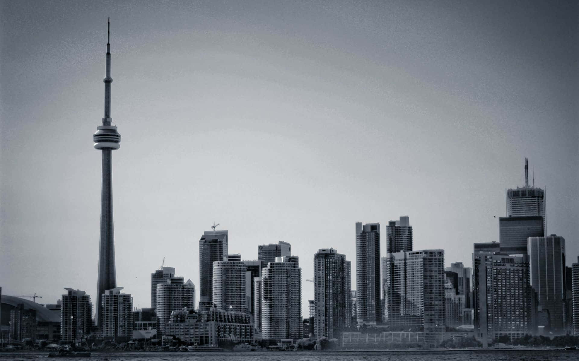Udsigtenfra Oven Over En Af ​​verdens Mest Dynamiske Byer - Toronto, Canada.