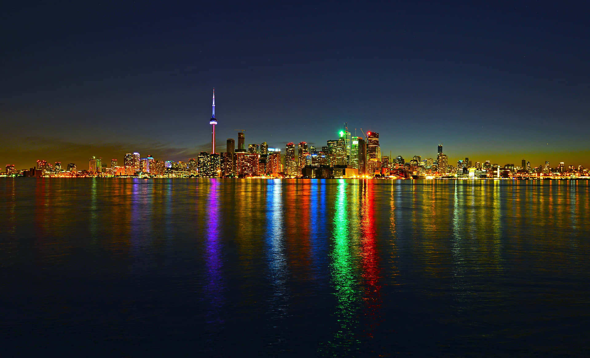 Skylinedi Toronto Di Notte
