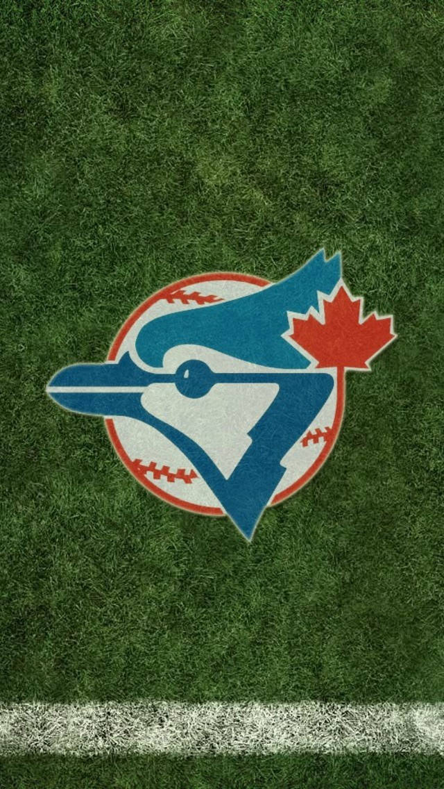 Toronto Blue Jays Grassy Field Logo Wallpaper