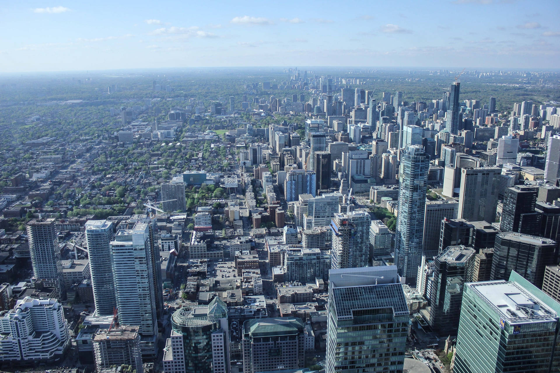Ciudadde Toronto Desde La Plataforma De La Torre Cn Fondo de pantalla