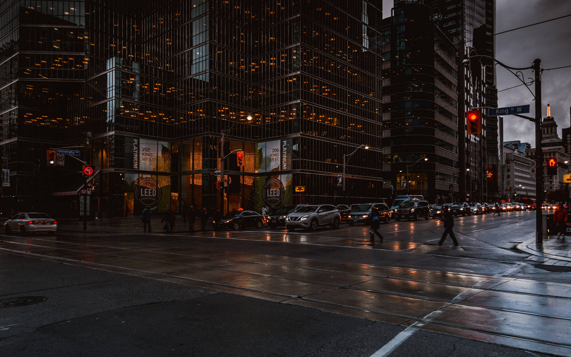 Carreterasde La Ciudad De Toronto. Fondo de pantalla