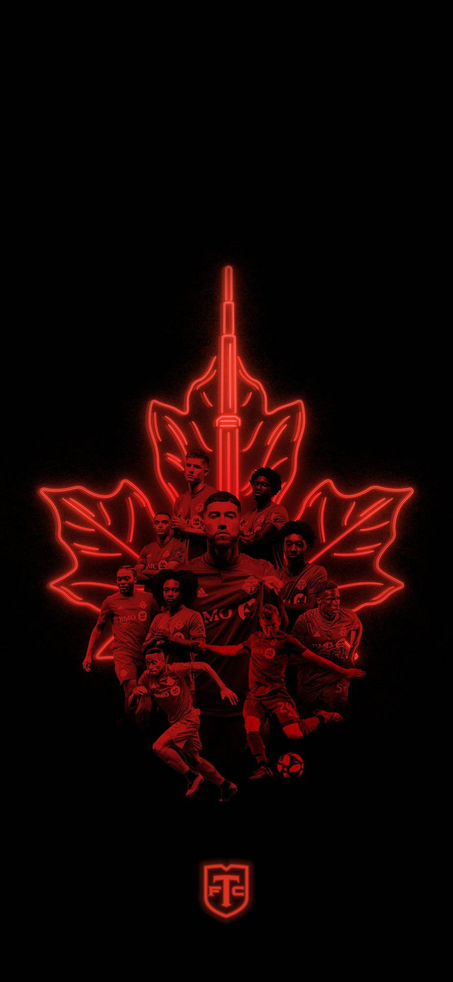 Torontofc Kanadensiskt Logo Wallpaper