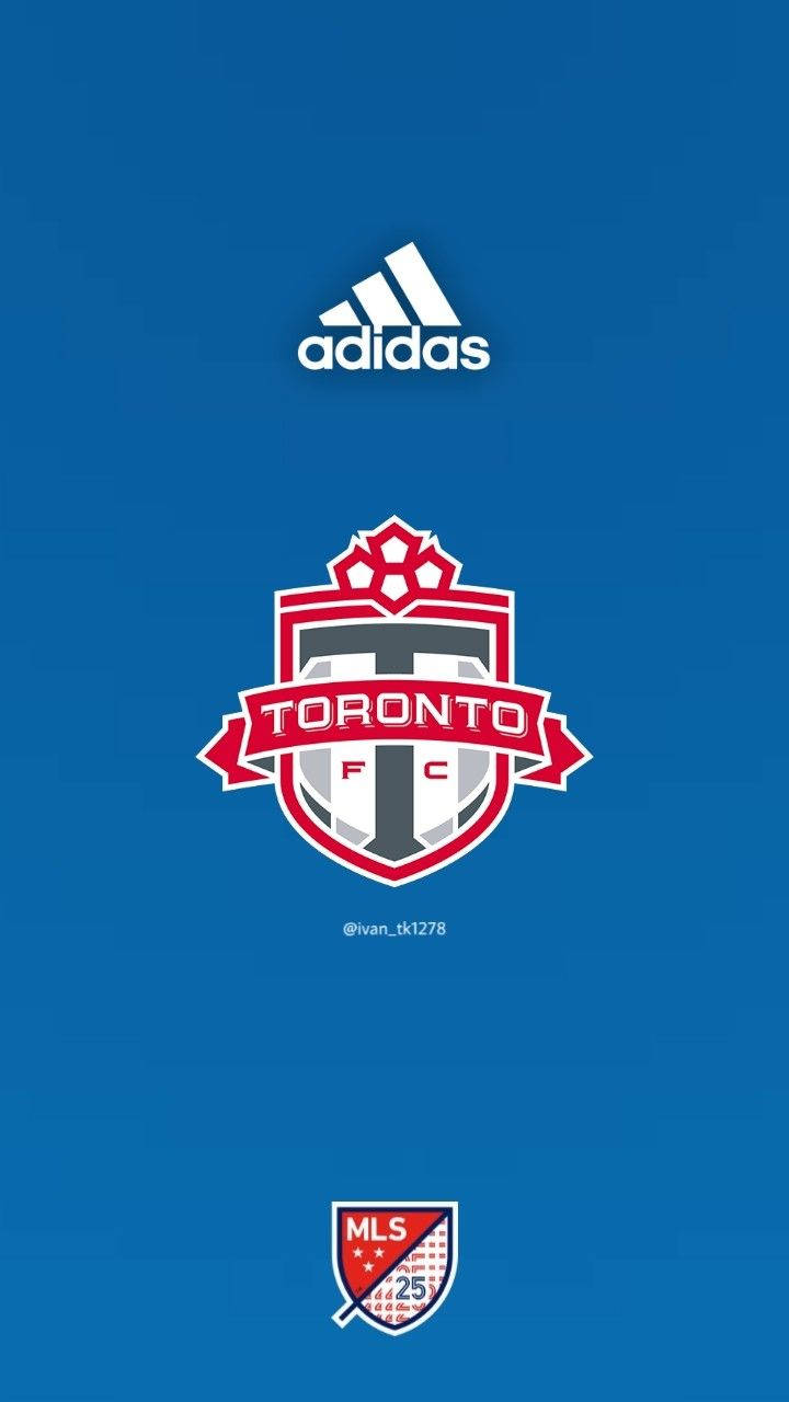 Toronto FC MLS Adidas Logo Tapet: Se det officielle logo af Toronto FC tegnet af MLS Adidas på dette tapet. Wallpaper