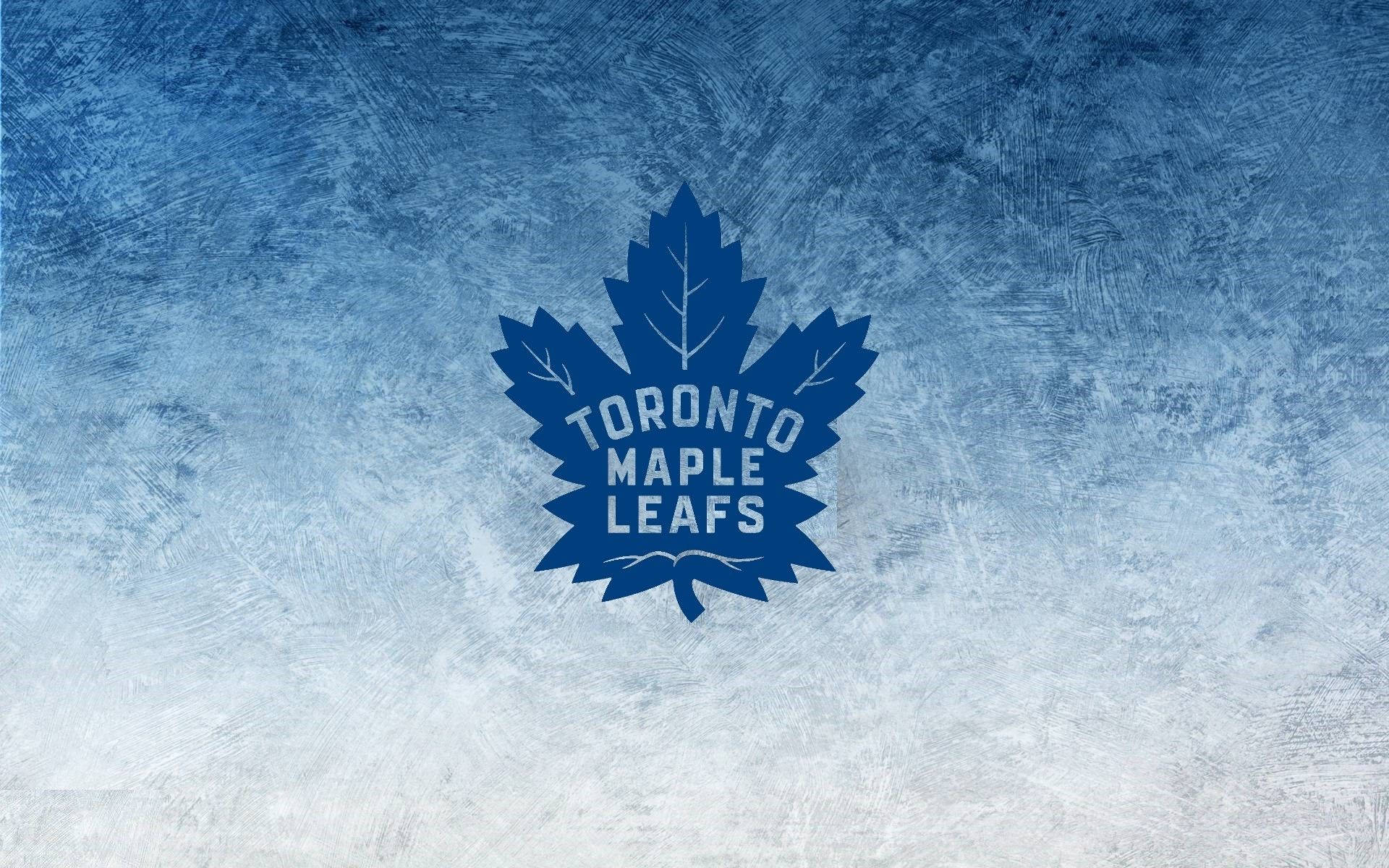 Toronto Maple Leafs Logo Icy Graphic Wallpaper
