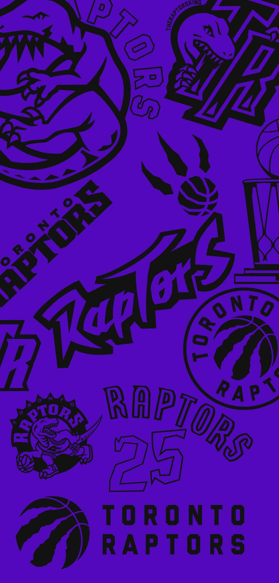 Toronto Raptors In Viola Sfondo