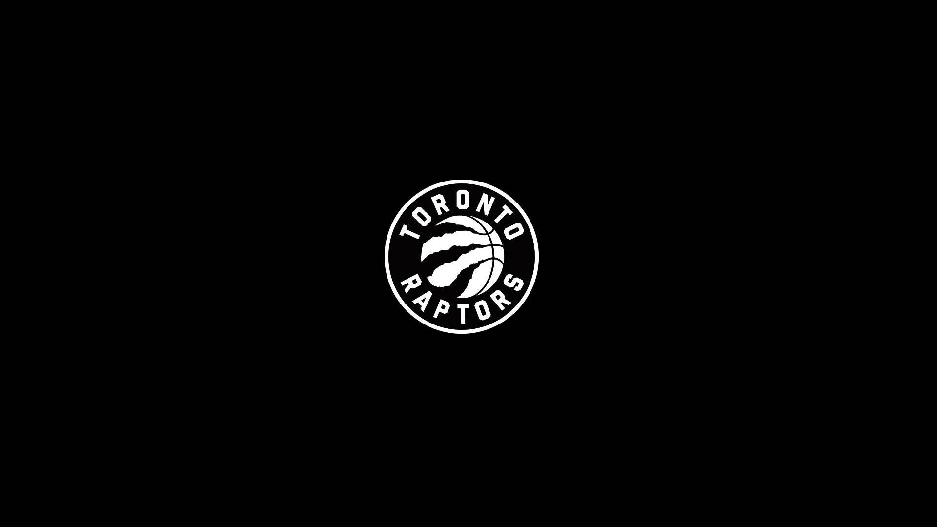 Toronto Raptors On Black Scrim Wallpaper