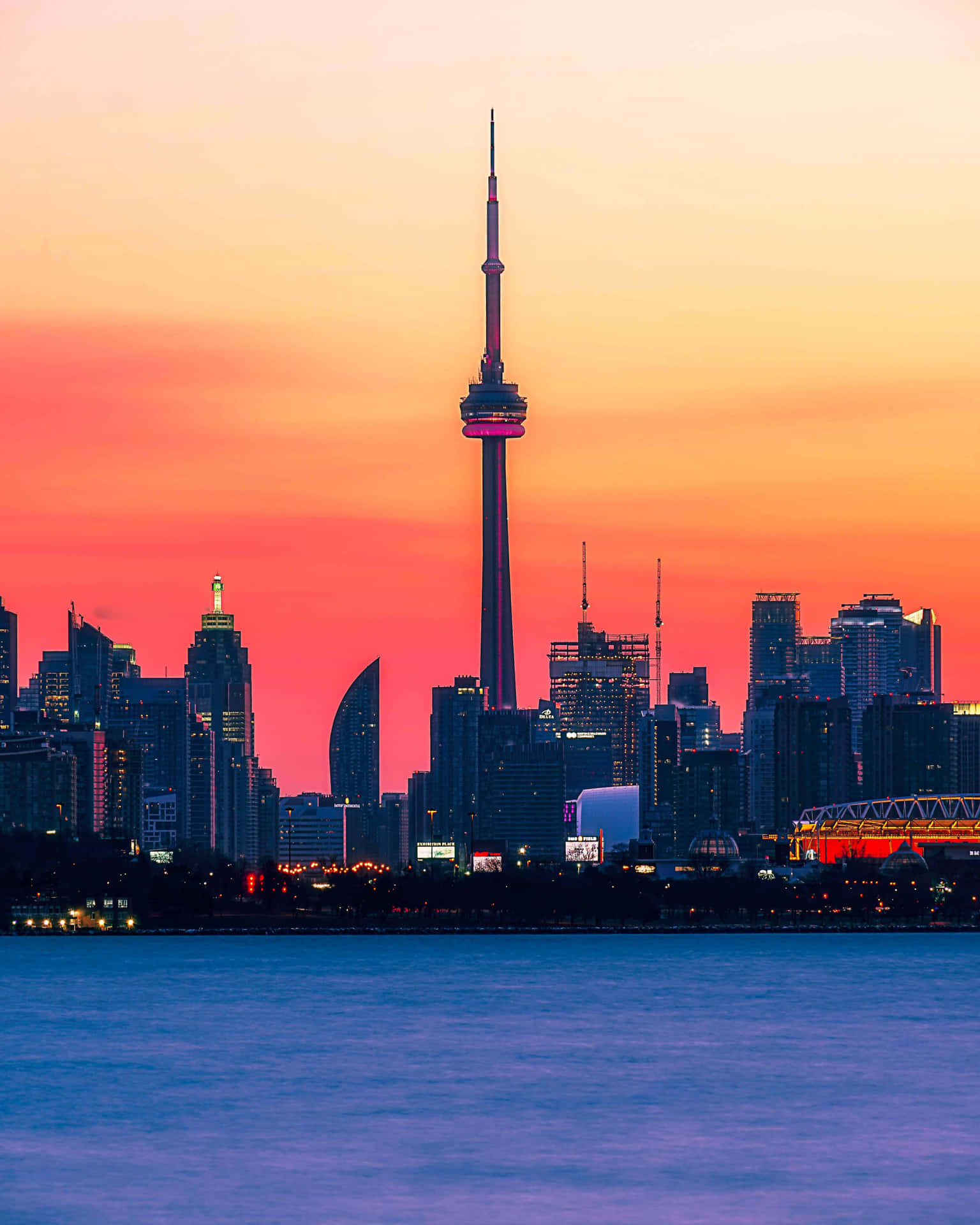 Magnifikutsikt Över Toronto Skyline